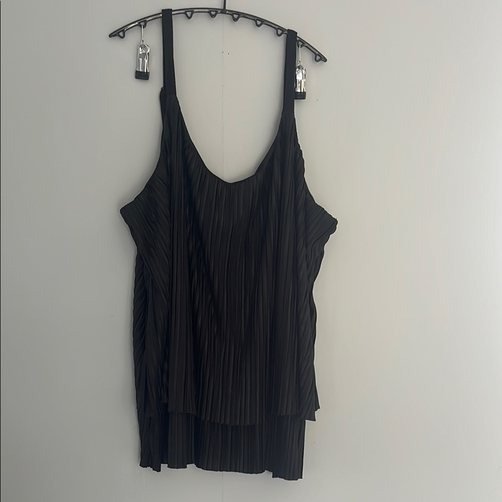 Elegant Black Calvin Klein Jeans Pleated Women's Top
